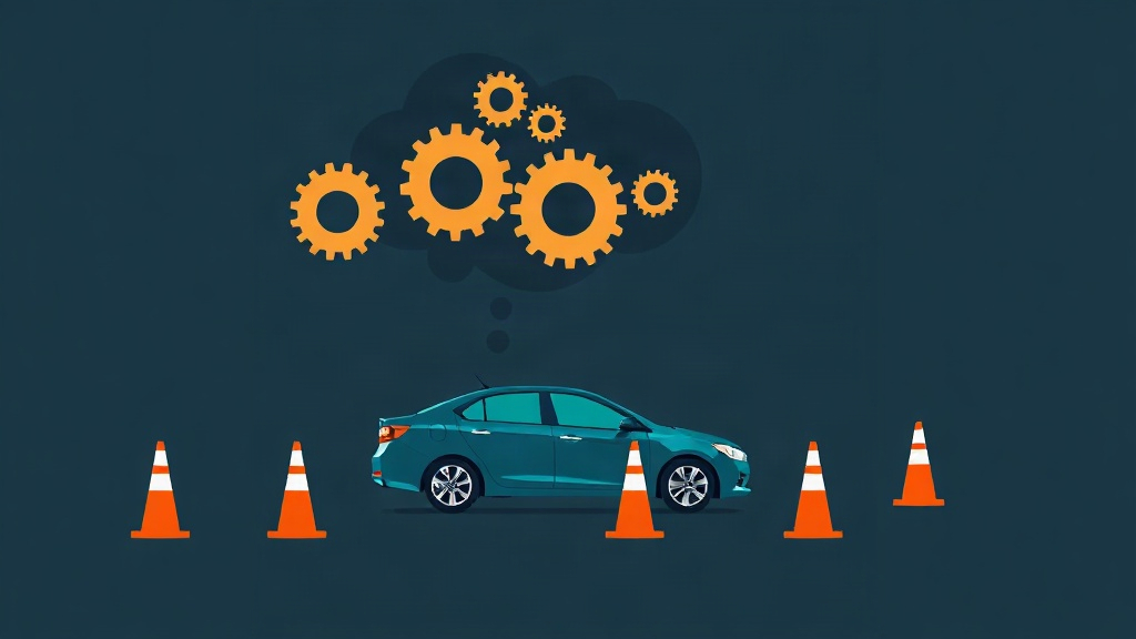 A language model drove a real car through a cone course.
